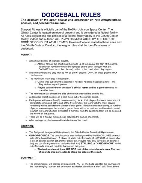 scatter dodgeball|Dodgeball Rules .